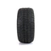 SS Wheels Alpha 12x7 Gloss Black & Gladiator Golf A/P Tire Combo golf cart wheel and tire – view 4