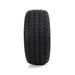 SS Wheels Alpha 12x7 Gloss Black & Gladiator Golf A/P Tire Combo golf cart wheel and tire – view 3