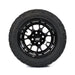 SS Wheels Alpha 12x7 Gloss Black & X Comp X/T Tire Combo golf cart wheel and tire – view 9