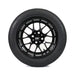 SS Wheels Alpha 14x7 Gloss Black & X Comp H/T Tire Combo golf cart wheel and tire – view 5