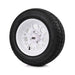 SS Wheels Alpha 12x7 Gloss White & Gladiator Golf A/P Tire Combo golf cart wheel and tire