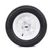 SS Wheels Alpha 12x7 Gloss White & X Comp H/T Tire Combo golf cart wheel and tire