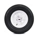 SS Wheels Alpha 12x7 Gloss White & X Comp H/T Tire Combo golf cart wheel and tire – view 3
