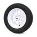 SS Wheels Alpha 14x7 Gloss White & X Comp A/T Tire Combo golf cart wheel and tire – view 4