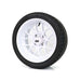 SS Wheels Alpha 14x7 Gloss White & X Comp H/T Tire Combo golf cart wheel and tire