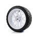 SS Wheels Alpha 14x7 Gloss White & X Comp X/T Tire Combo golf cart wheel and tire