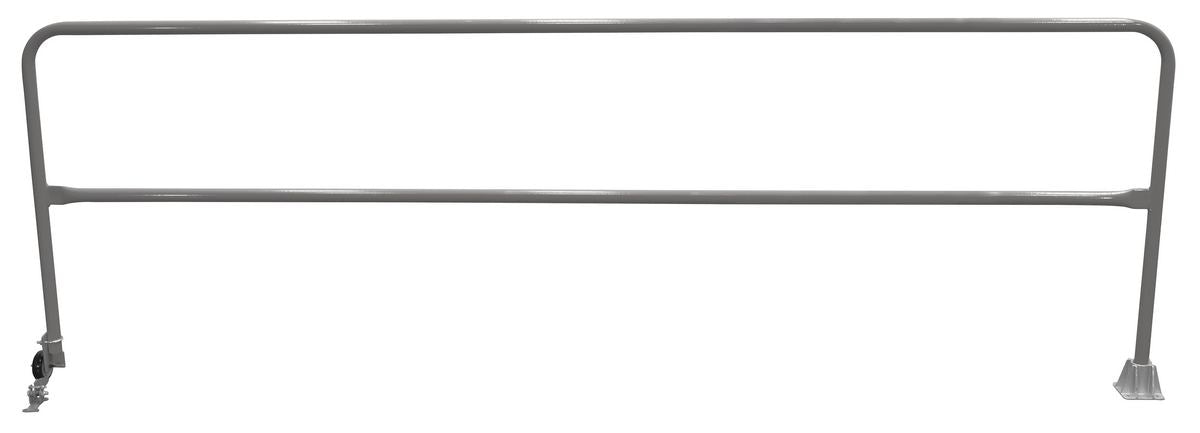 Vestil SSG-11-GYSG Steel Dock Safety Swing Gate 11 ft. Length Gray Semi Gloss