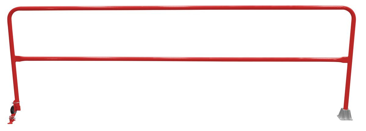 Vestil SSG-11-RD Steel Dock Safety Swing Gate 11 ft. Length Red
