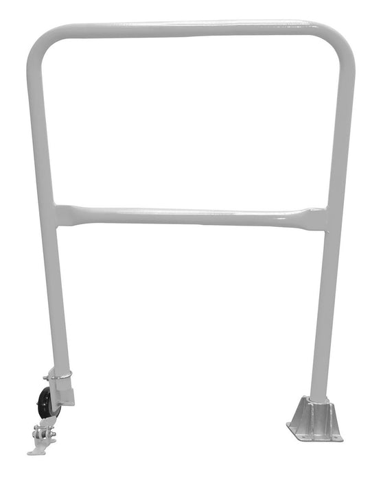 Vestil SSG-3-SL Steel Dock Safety Swing Gate 3 ft. Length Silver