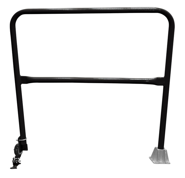 Vestil SSG-4-BK Steel Dock Safety Swing Gate 4 ft. Length Black