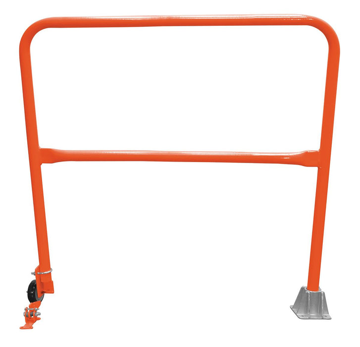 Vestil SSG-4-OR Steel Dock Safety Swing Gate 4 ft. Length Orange