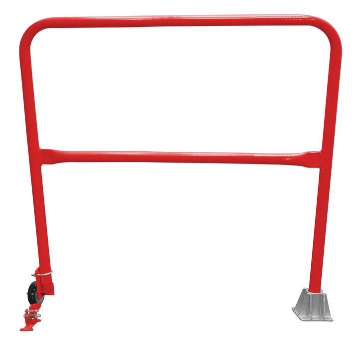 Vestil SSG-4-RD Steel Dock Safety Swing Gate 4 ft. Length Red