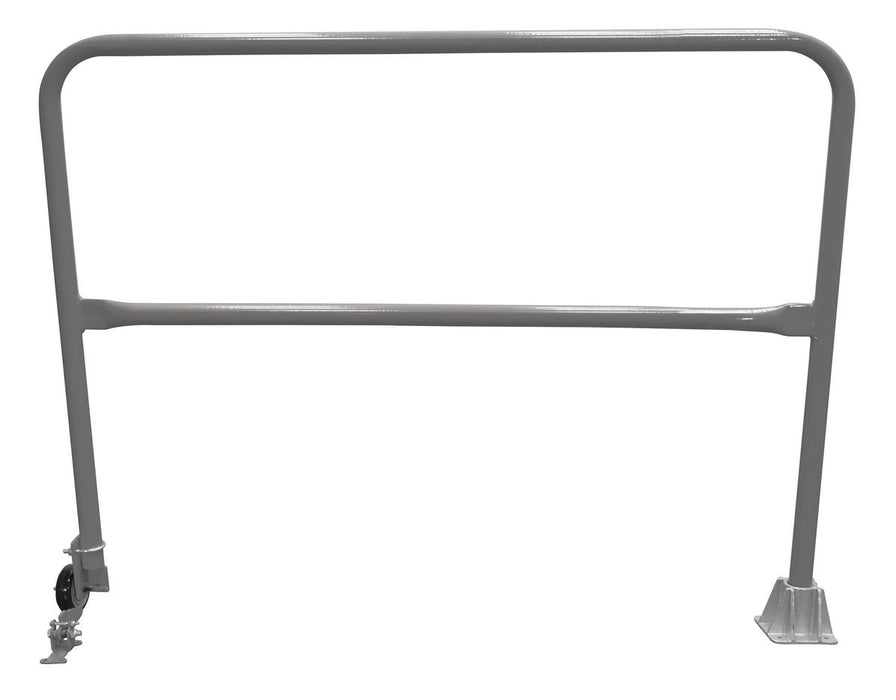 Vestil SSG-5-GYSG Steel Dock Safety Swing Gate 5 ft. Length Gray Semi Gloss