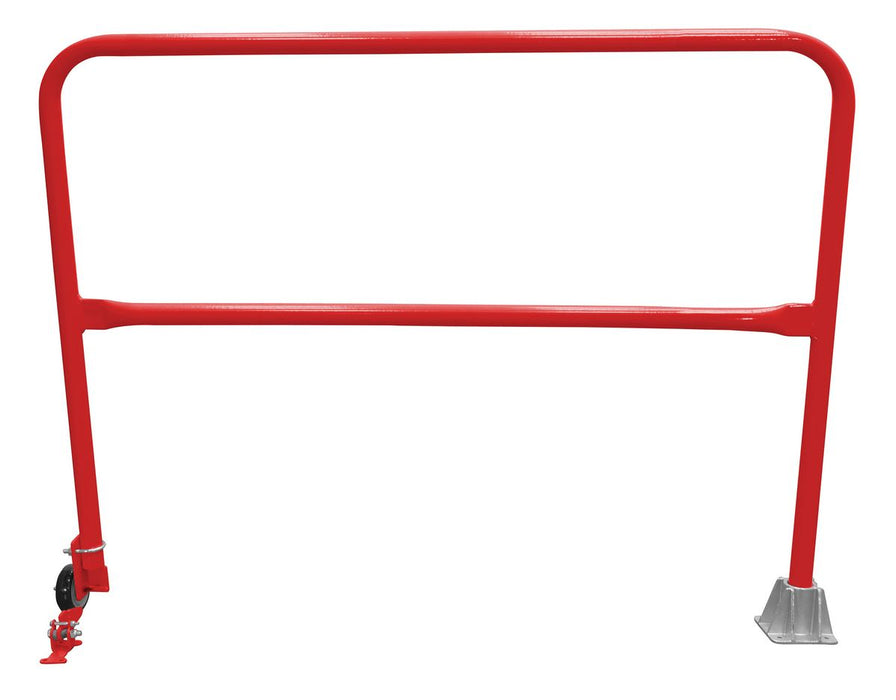 Vestil SSG-5-RD Steel Dock Safety Swing Gate 5 ft. Length Red