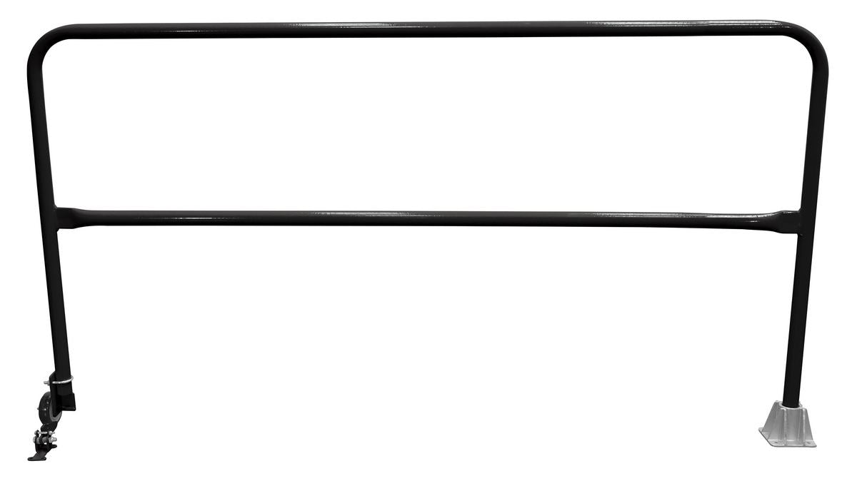 Vestil SSG-7-BK Steel Dock Safety Swing Gate 7 ft. Length Black