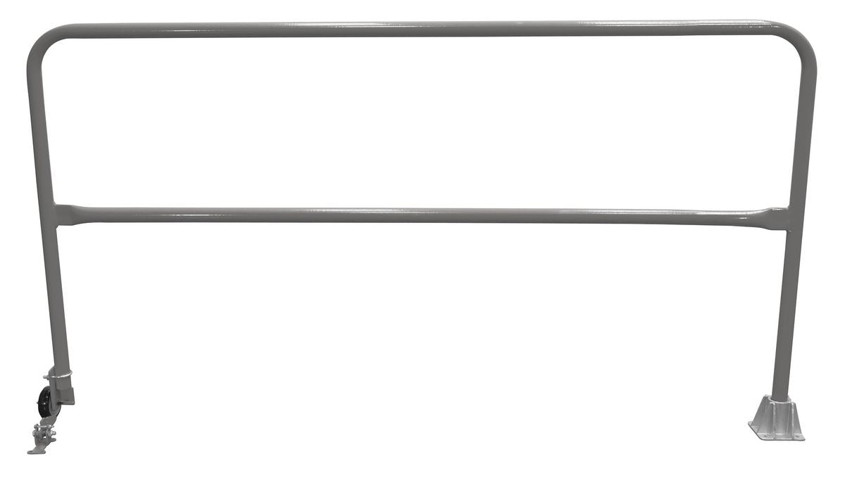 Vestil SSG-7-GYSG Steel Dock Safety Swing Gate 7 ft. Length Gray Semi Gloss
