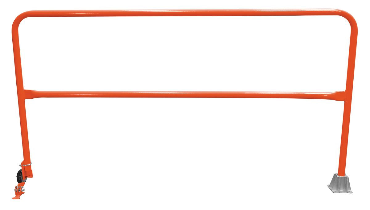 Vestil SSG-7-OR Steel Dock Safety Swing Gate 7 ft. Length Orange