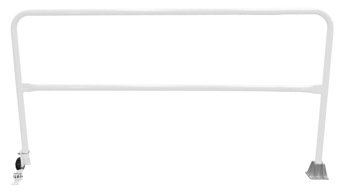 Vestil SSG-7-WT Steel Dock Safety Swing Gate 7 ft. Length White