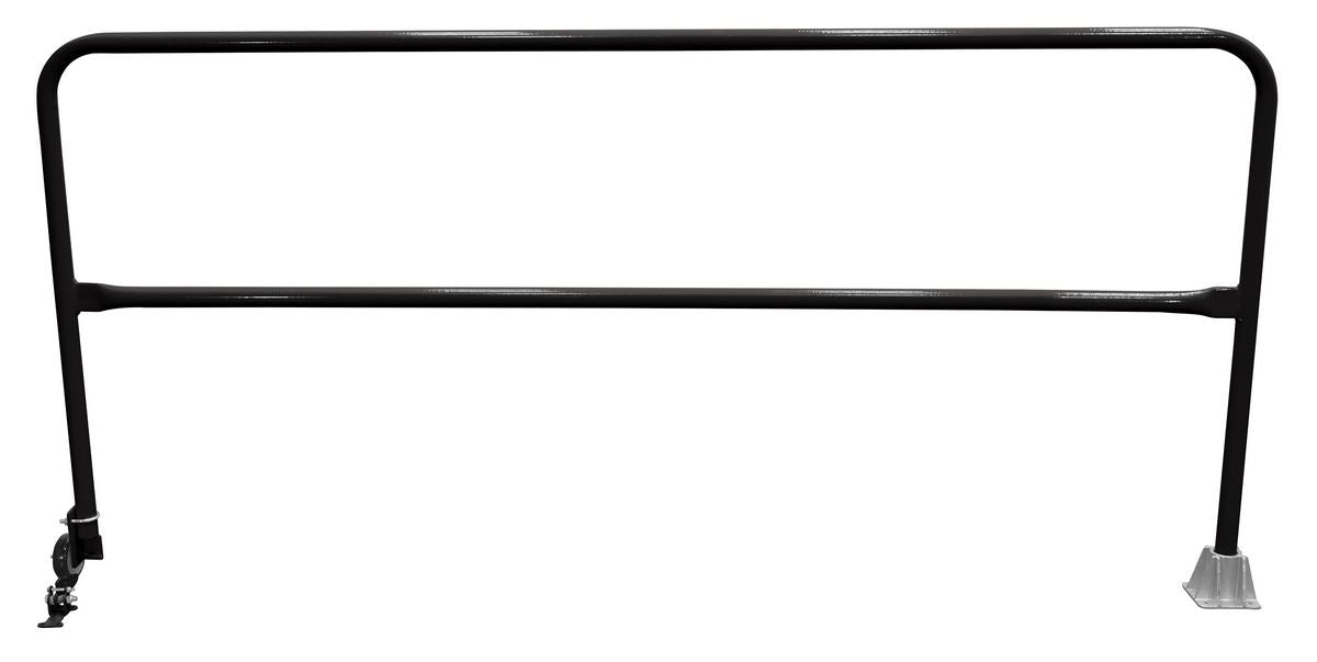 Vestil SSG-8-BK Steel Dock Safety Swing Gate 8 ft. Length Black