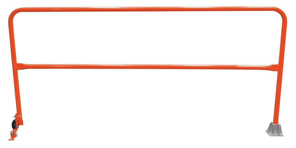 Vestil SSG-8-OR Steel Dock Safety Swing Gate 8 ft. Length Orange