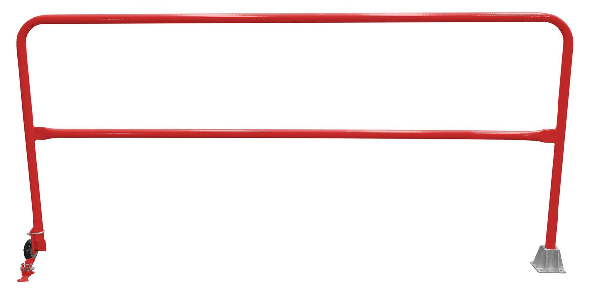 Vestil SSG-8-RD Steel Dock Safety Swing Gate 8 ft. Length Red