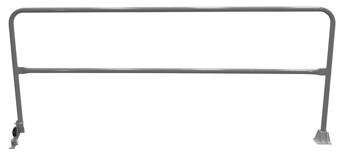 Vestil SSG-9-GYSG Steel Dock Safety Swing Gate 9 ft. Length Gray Semi Gloss