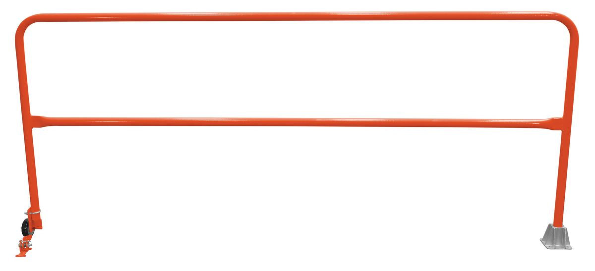 Vestil SSG-9-OR Steel Dock Safety Swing Gate 9 ft. Length Orange