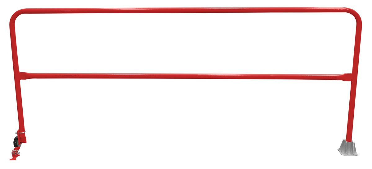 Vestil SSG-9-RD Steel Dock Safety Swing Gate 9 ft. Length Red