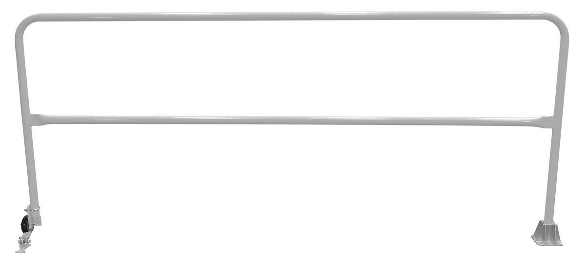 Vestil SSG-9-SL Steel Dock Safety Swing Gate 9 ft. Length Silver