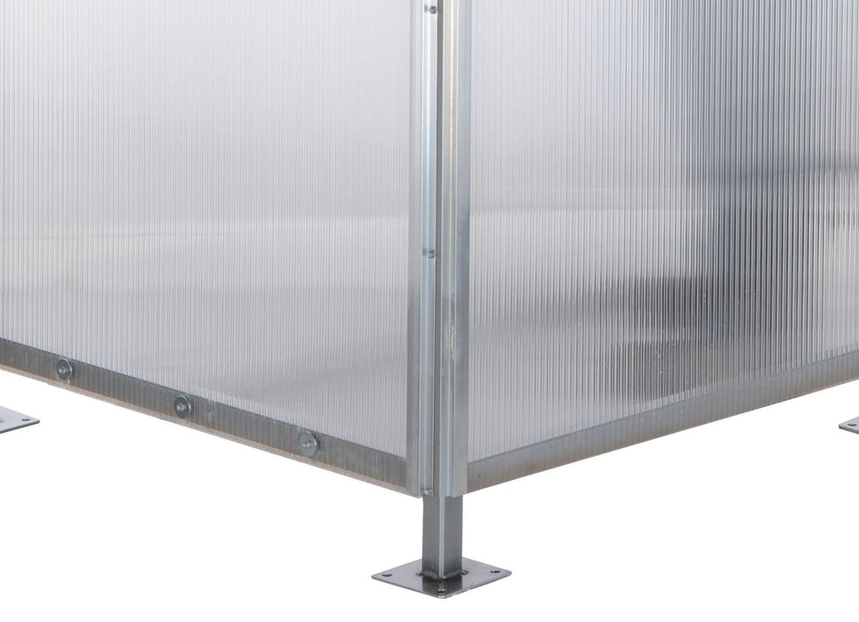 Vestil SSH-7939-80 steel smoking shelter bus stop - view 6