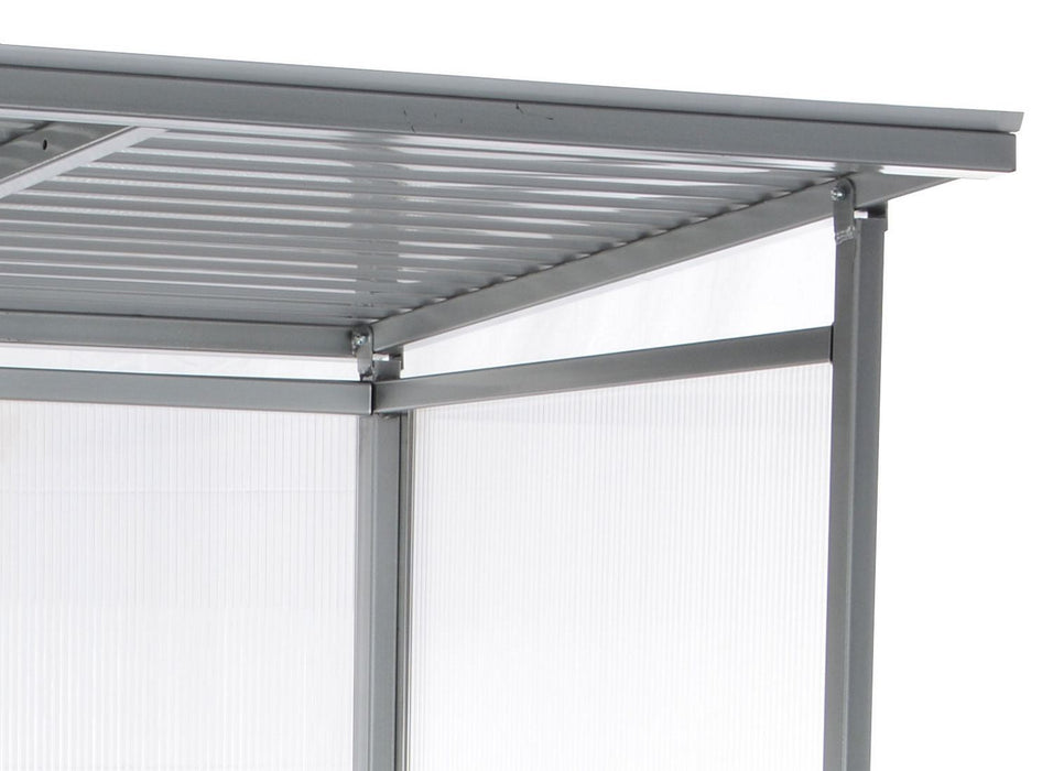 Vestil SSH-7939-80 steel smoking shelter bus stop - view 7