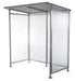 Vestil SSH-7939-80 steel smoking shelter bus stop - view 2