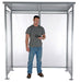 Vestil SSH-7939-80 steel smoking shelter bus stop - view 4