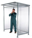 Vestil SSH-7939-80 steel smoking shelter bus stop - view 5