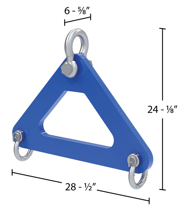 Vestil SSLP-200-2 steel short span lifting plate dimensions diagram