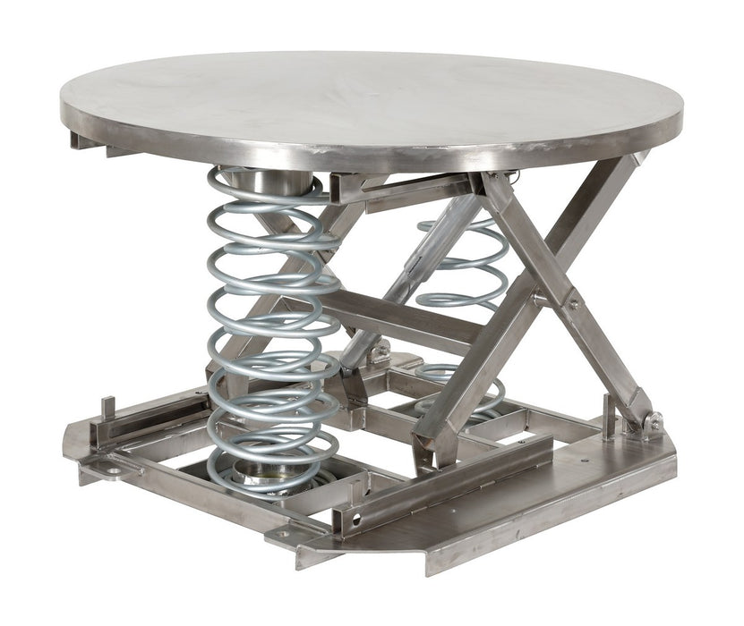 Vestil SST-45-PSS-ST partially stainless steel solid manual carousel top spring scissor - view 2
