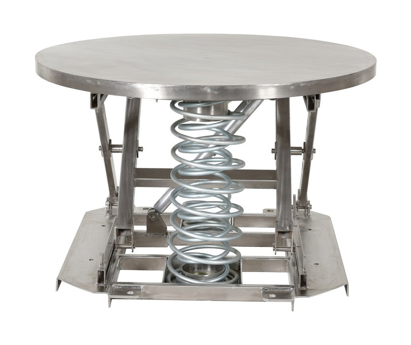 Vestil SST-45-PSS-ST partially stainless steel solid manual carousel top spring scissor - view 3