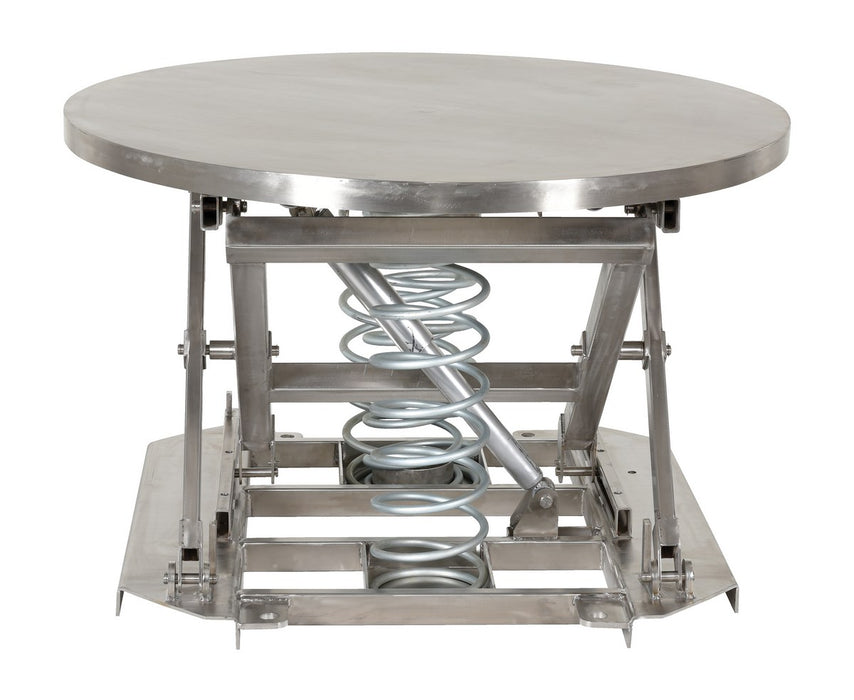 Vestil SST-45-PSS-ST partially stainless steel solid manual carousel top spring scissor - view 4