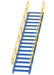 Vestil STAIR-120 Steel 17 Step Modular Style Stairway Top Step 120 in. 1,000 lb. Capacity Blue / Yellow