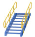 Vestil STAIR-60 Steel 8 Step Modular Style Stairway Top Step 60 in. 1,000 lb. Capacity Blue / Yellow