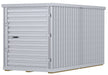 Vestil STOR-612-G-W-1RH-WD Galvanized Steel Storage Building 6 ft. x 12 ft. Silver