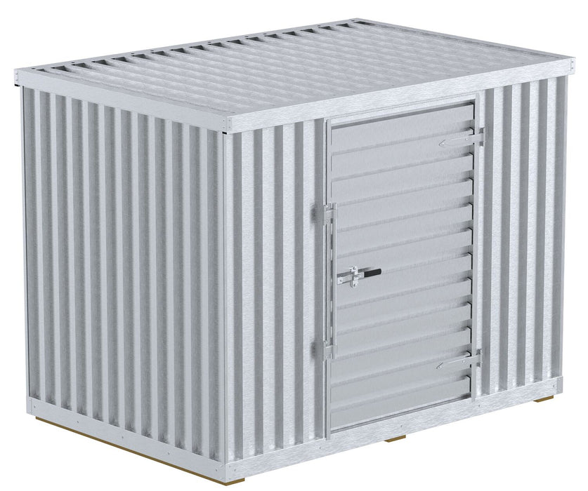 Vestil STOR-96-G-W-1RH Galvanized Steel Single Storage Building 2,750 lb. Floor Capacity Gray