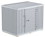 Vestil STOR-96-G-W-1RH Galvanized Steel Single Storage Building 2,750 lb. Floor Capacity Gray