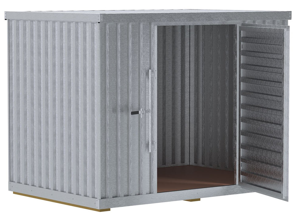 Vestil STOR-96-G-W-1RH galvanized steel single storage building - view 2
