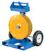 Vestil STRAP-FP Steel Industrial Duty Strapping Cart with Fork Pockets 150 lb. Capacity Blue / Yellow