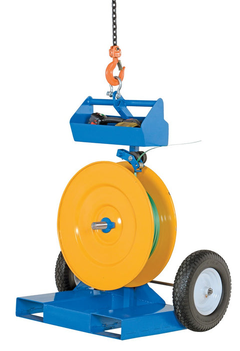 Vestil STRAP-FP steel industrial duty strapping cart with fork pockets - view 2