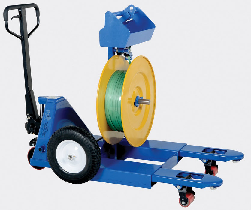 Vestil STRAP-FP steel industrial duty strapping cart with fork pockets - view 4