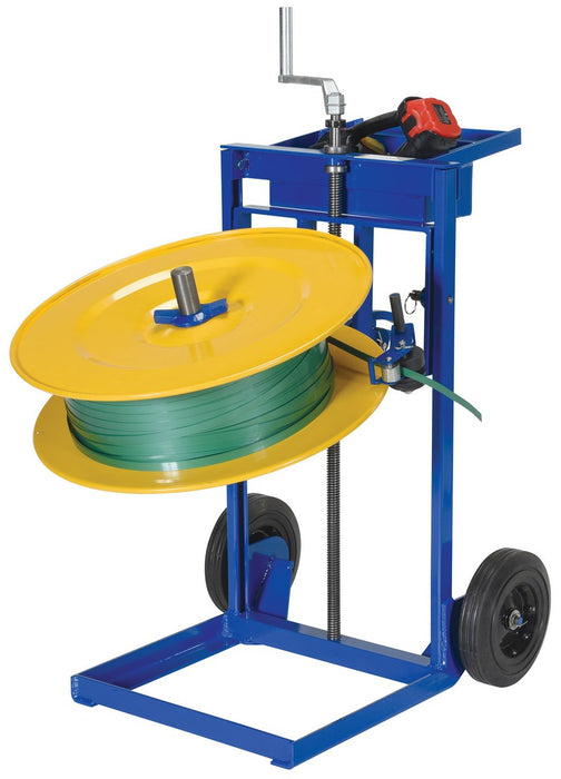 Vestil STRAP-VH steel vertical & horizontal strapping cart blue - view 5