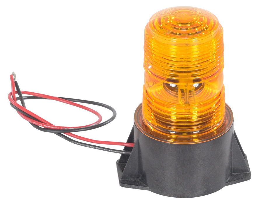 Vestil STROBE Acrylic Warning Strobe Light 3 in. x 4 in. x 5 in. Projection Amber