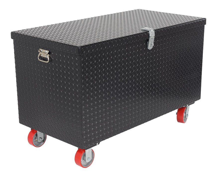 Vestil STTB-2436-C Steel Tread Plate Toolbox with Casters 24 in. x 36 in. 3,000 lb. Capacity Black